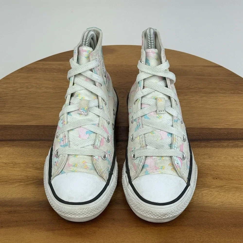 Big Kids Girls Converse Chuck All Star Unicorns Hi‎ Top Sneakers Shoes Size 1 Y